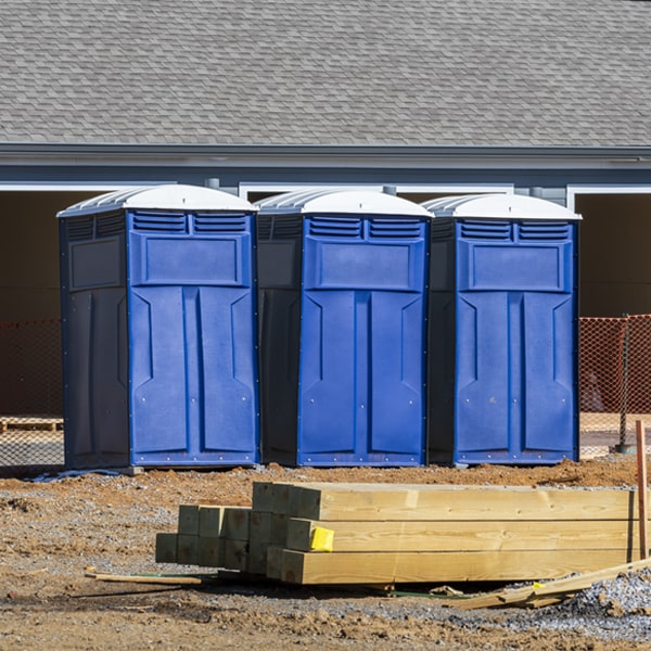 how can i report damages or issues with the porta potties during my rental period in Gainesville NY